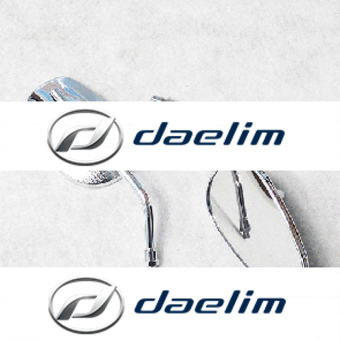 10Mm Adjustable Chrome Rearview Side Mirror Daelim Hyosung