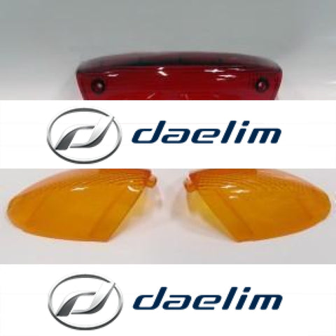 Aftermarket Rear Tail Light Lamp Lens Cover Set Daelim Ns125 Sg125 Sg125F