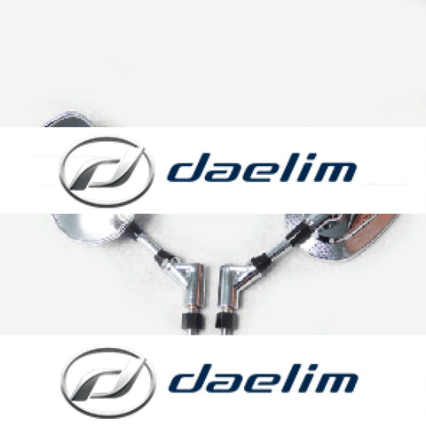 10Mm Chrome Oval Rearview Mirrors For Daelim Hyosung