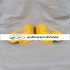 Aftermarket Left & Right Side Covers Yellow Daelim VT125