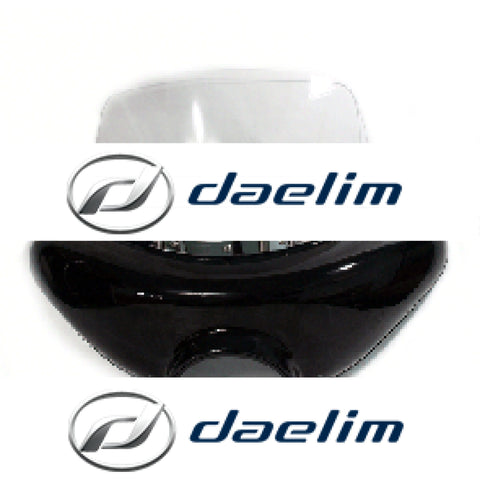 Black Cruiser Front Fairing Batwing Daelim Vl125