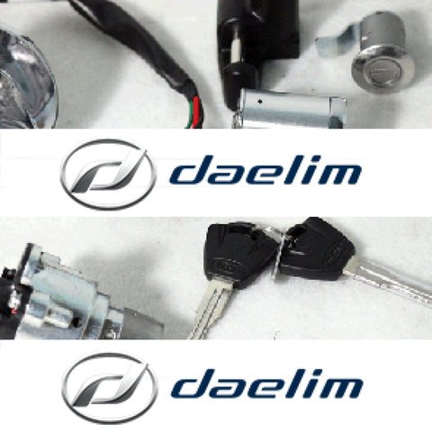 Genuine Ignition Key Switch Lock Set Daelim Vl125 Vl125Z Vl250 Vt125